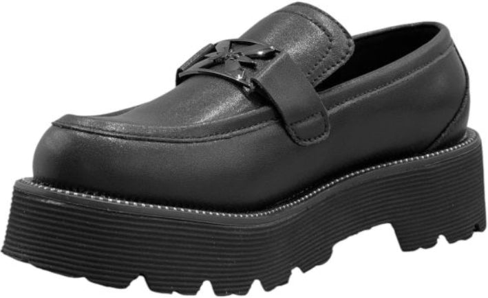 Patrizia Pepe Mocassino Pelle Con logo Fly  PPJ887.01 Nero