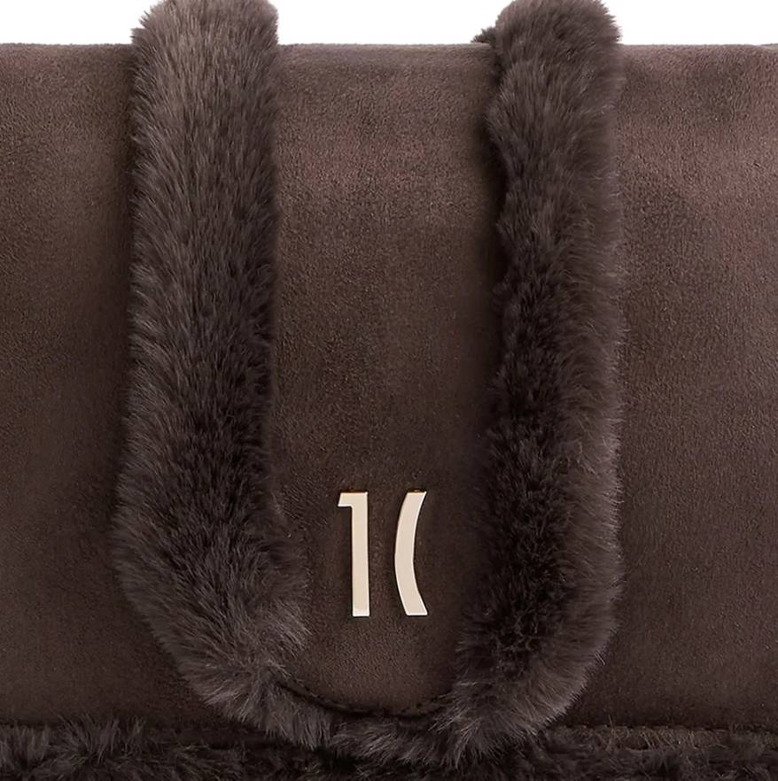 Alviero Martini 1A Classe Chalet Chic Borsa Sottospalla con Patta LG91 9775 Col. 0500 Dark Brown