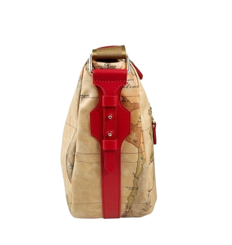 Alviero Martini 1a Classe Social Soft Mezzaluna Grande L LB99 S578 Col 0324 Ibisco