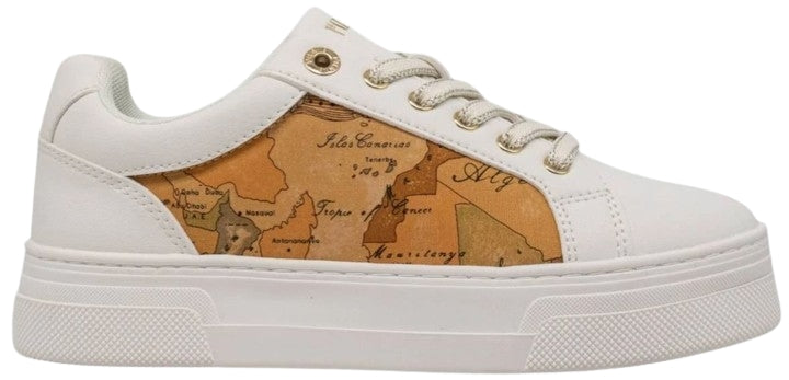 Alviero Martini 1A Classe Sneaker N 2416 0208 Col. X013 White/Beige Geo