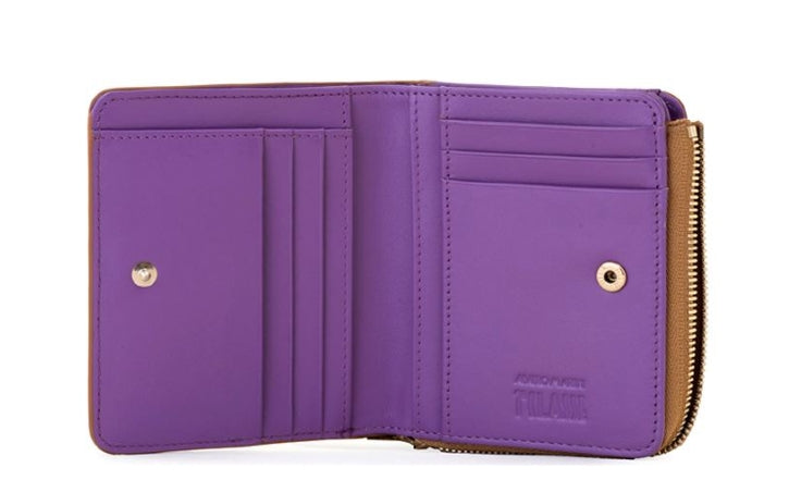 Alviero Martini 1A Classe Portafoglio Zip e Scomparti PP97 9921 Col 0261 Purple Bouganville