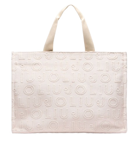 Borsa  Liu Jo Tote Monogram Jacquard L 2A5013 T0300 True Champagne