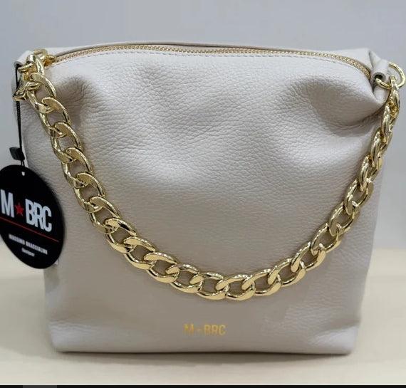 M BRC Borsa    In Pelle Linea  Obona  C079  Avorio