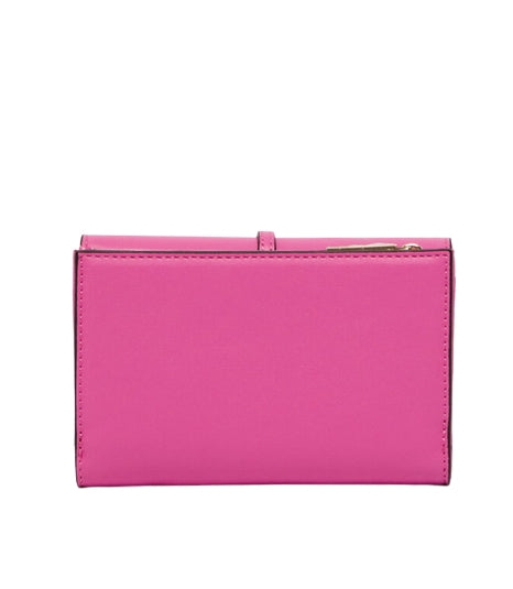 Liu Jo Portafoglio ECS M Trifold ecosostenibile con charm Fuxia NF2046 E0086
