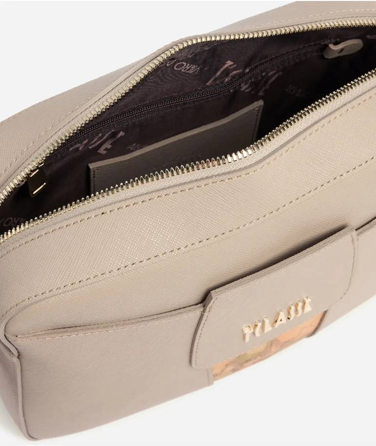 Alviero Martini 1A Classe Borsa a Tracolla Windy City reporter L LD31 9407 Col. 0067 Greige