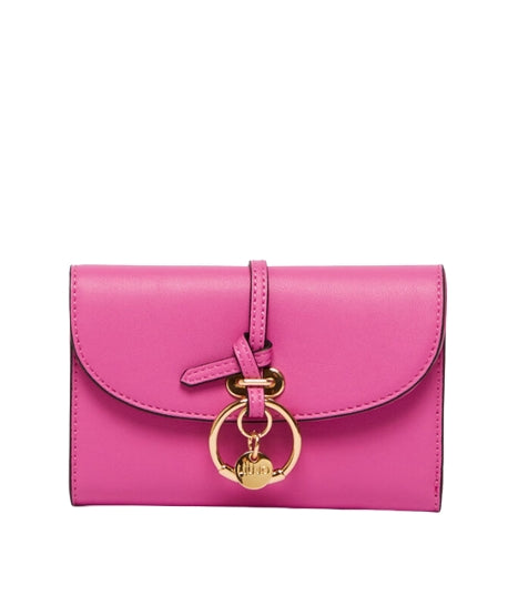 Liu Jo Portafoglio ECS M Trifold ecosostenibile con charm Fuxia NF2046 E0086
