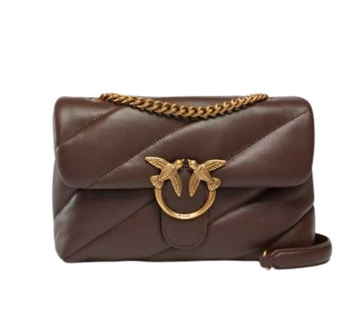Pinko Love Puff Classic  Pelle  Marrone Castano