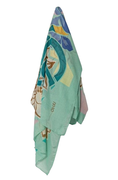 Liu Jo Foulard Flower Logato  2A5033 T0300 Mint