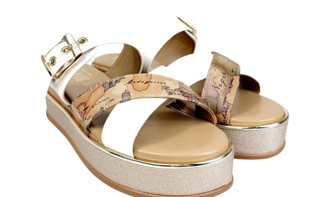 Alviero Martini 1A Classe Ciabatta N 2493 0371 Col. A630 Off White7Geo Beige