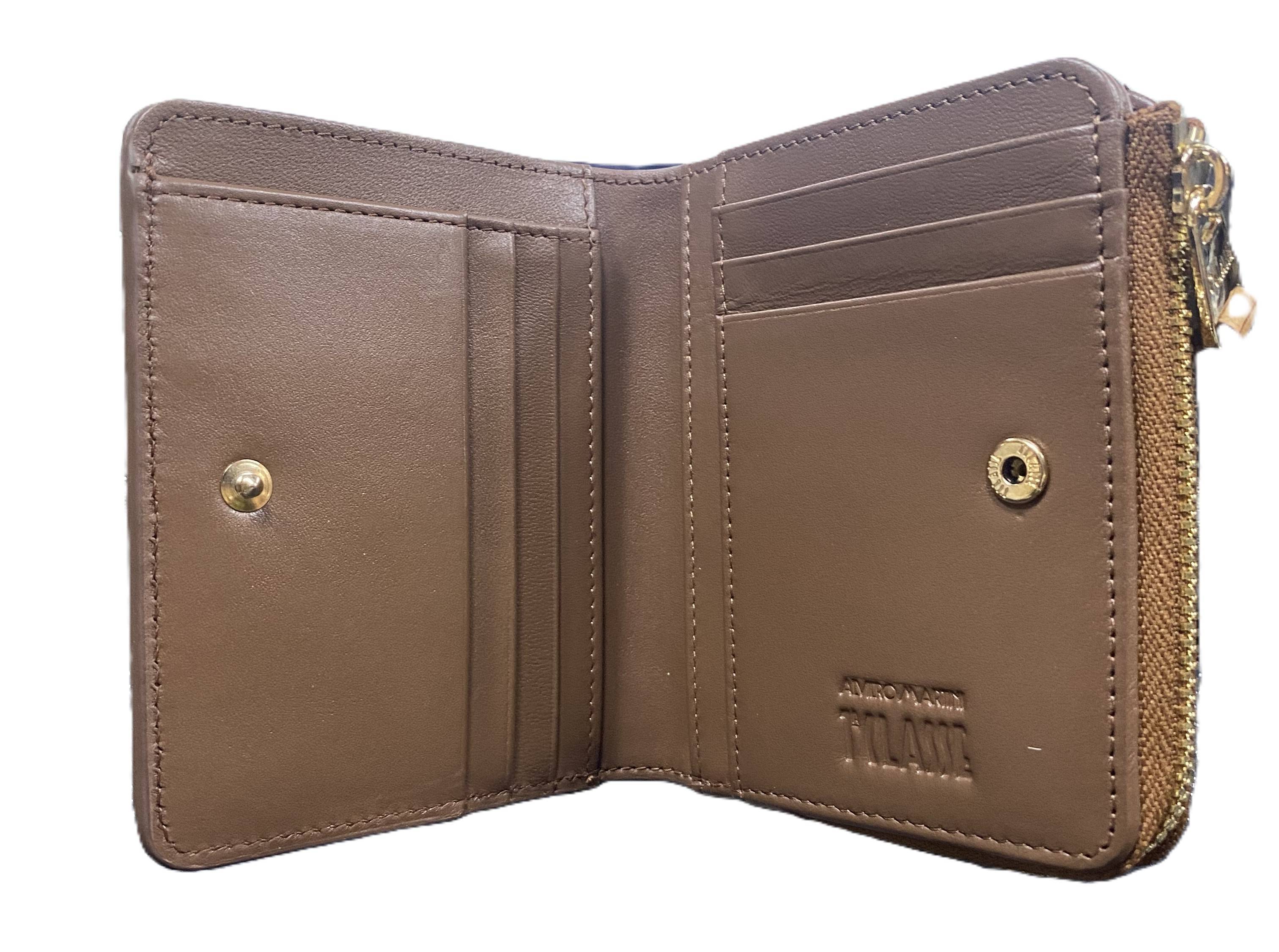 Alviero Martini 1A Classe Portafoglio Donna Piccolo Zip FOLDER L PO93 9407 COL 0548 chestnut