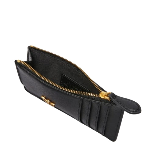 Pinko Porta carte Airone con zip  Black