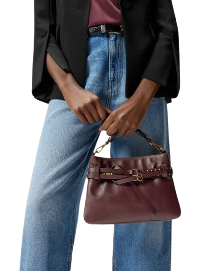 Pinko  Borsa  a spalla  Mini  Belt Bag in pelle  Burgundy