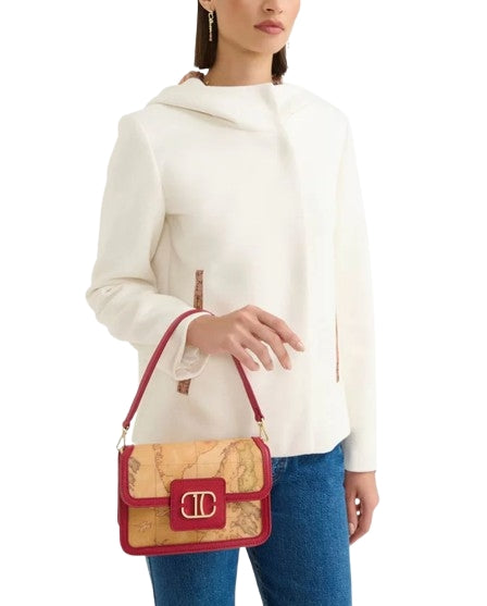 Alviero Martini 1A Classe Tracollina Con Patta Frame Bag LB10 M600 Col 0289 Rosso