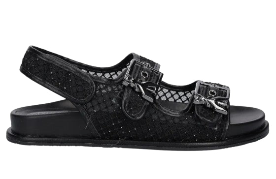 Patrizia Pepe Sandali Rete Strass PPJ338.01 Colore Nero