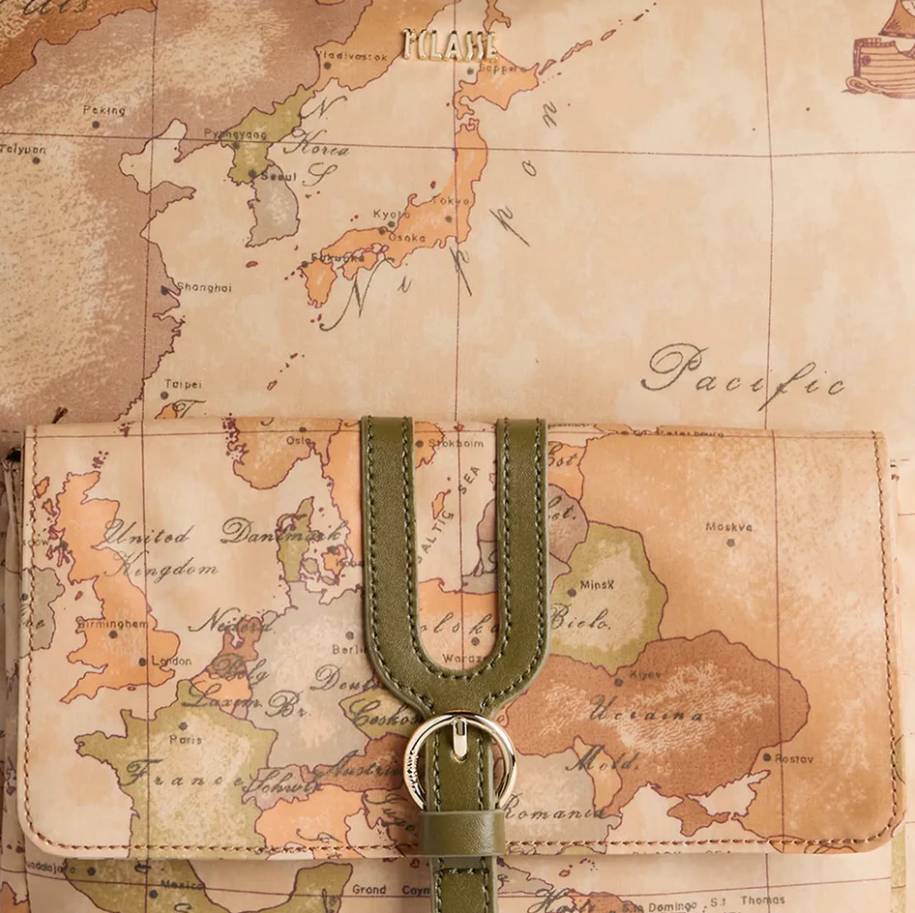 Alviero Martini 1A Classe Borsa a spalla Doppia Portabilità Higland Soft LD35 S578 548 Col 0609 Verde Muschio