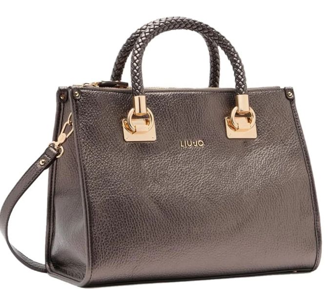 Borsa Liu Jo M Satchel Manh AF5008 E0027 Col. 04877 Moro Light Metal