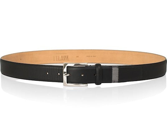 Alviero Martini 1A Classe Cintura Uomo tg.110 BVA433 5400 Nero Asfalto Inserto Geo Grey