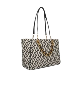 Borsa Liu Jo  SHAULA Ecs  M Satchel AA6117 T380A Col.Y9775Black& White