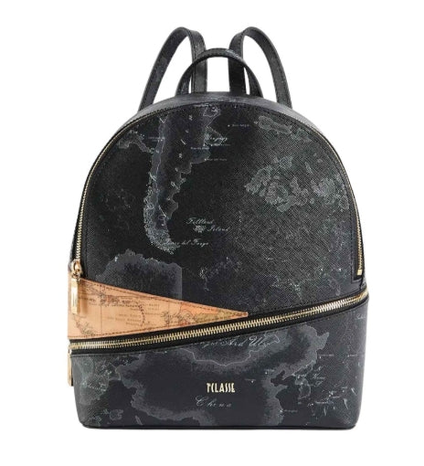 Alviero Martini 1A Classe Zaino Backpack Illusion Geo LG82 MIXG Col. 0001 Nero