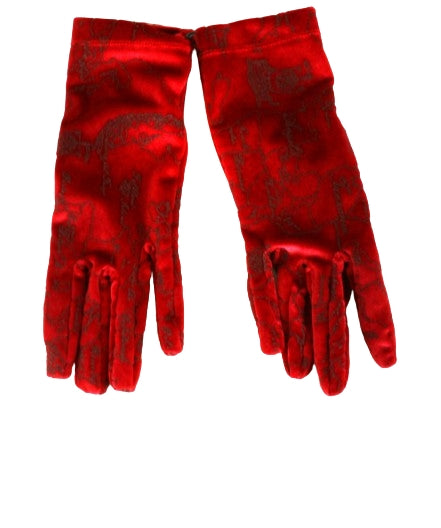 Alviero Martini  Guanti Velvet Gloves Donna  LM 9720 9453 Red