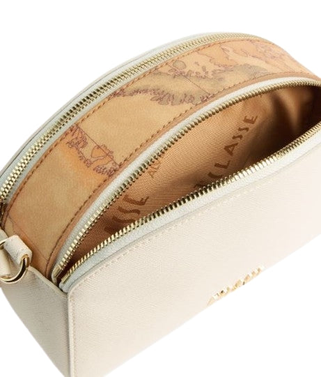 Alviero Martini 1A Classe  Aura Tracollina Reporter Doppia Zip L LF04 r407 Col. 0905 Ivory