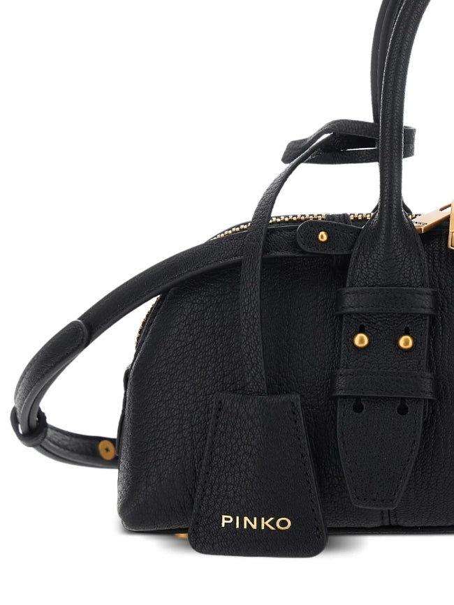 Pinko Borsa Bowling Horizontal Bottalato Grande PLTT 105334 Nero