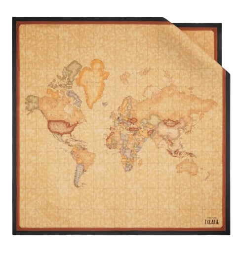 Alviero Martini 1A Classe Foulard In Seta 90x90 Geo Classic  K 390 Aloe  Col 0001 Black