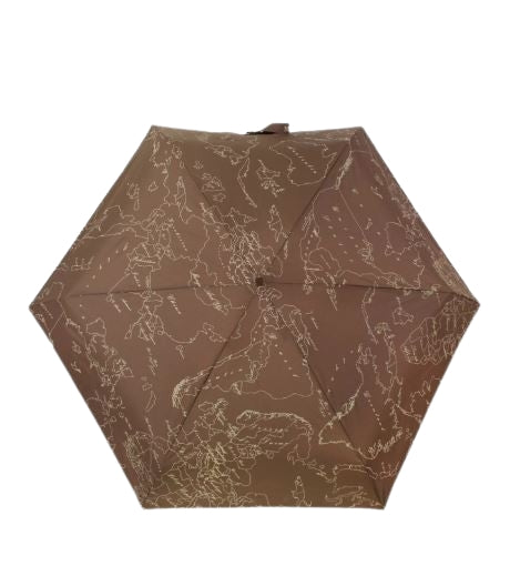 Alviero Martini 1a Classe  Ombrello Geo con custodia Colore Marrone  Supermini 1018