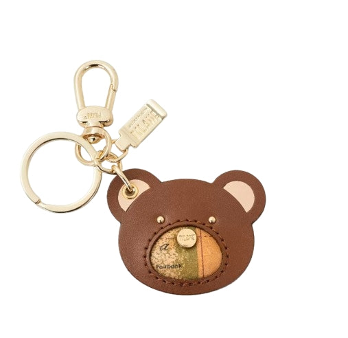 Alviero Martini 1a CLASSE Geo Classic Portachiavi Charm  Orsetto PO04 8620 Chesnut