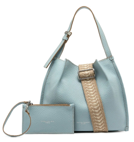 Gianni Chiarini  Borsa in Pelle Con Tracolla Dory BS 11636 RNGDBL-NAETN Sky - Caramello