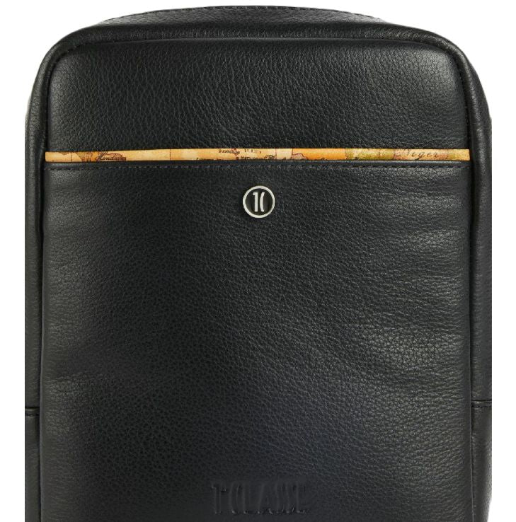 Alviero Martini Tracolla Uomo Pelle Nero Inserto Geo Classic BV G556 5610 Nero