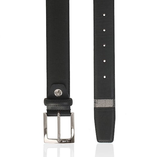 Alviero Martini 1A Classe Cintura Uomo tg.110 BVA433 5400 Nero Asfalto Inserto Geo Grey