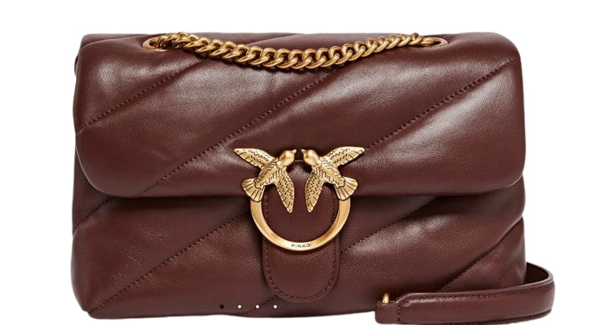 Pinko Borsa Love Puff  Classic  Pelle  Rosso Vino