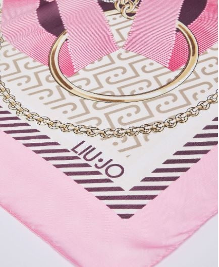 Liu Jo  Ecs  Foulard   nastr. Logo 2A 6055 T274 5Col.52215 Peaches