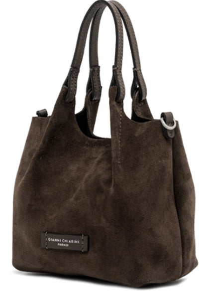 Gianni Chiarini Borsa In Pelle Scamosciata DUA  BS 9798 MOKA