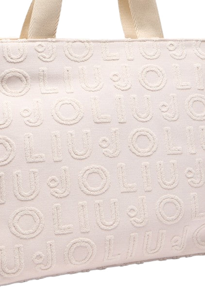 Borsa  Liu Jo Tote Monogram Jacquard L 2A5013 T0300 True Champagne