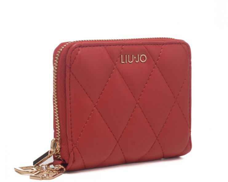 Liu Jo Portafoglio Trapuntato ECS M Zip Around Astilbe AF3363 E04266 Rosso