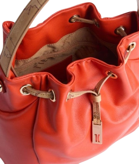 Alviero  Martini  Talisman Secchiello  Leather  L LE87 8631 Col. 0332 Poppy Red