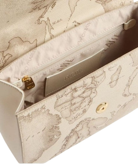 Alviero Martini 1A Classe Borsa A Tracolla Lagoon Bag Con Catena LC04 T398 Color Rafia