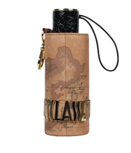 Alviero Martini 1a Classe  Ombrello Geo con custodia Colore Nero Supermini 1018