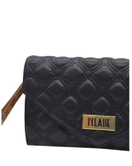 Alviero Martini 1a Classe Pochette Patta e Manichetto Matelassé L LA69 9143 Col 0001 Nero