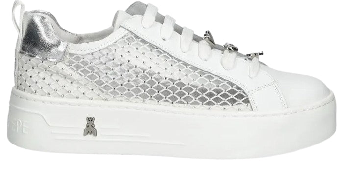 Patrizia Pepe Sneaker In Rete PPJ308.30 Vitello Bianco