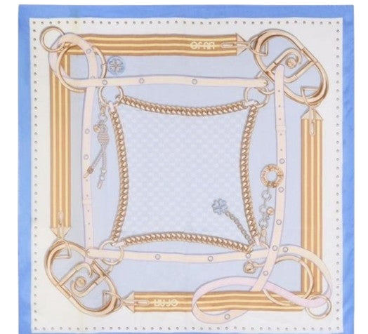 Liu Jo Foulard Sriped 2A5041 T0300 Col. 73936 Blu bonnet