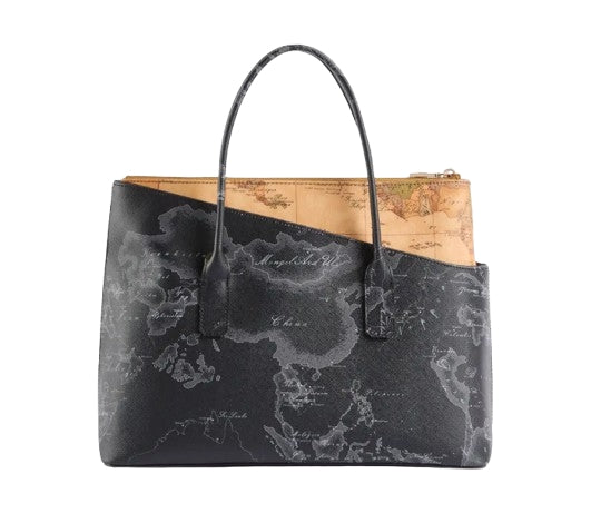 Alviero Martini 1A Classe Borsa Illusion Geo borsa a mano Geo Mix LM LG80 MIXG Col 0001 Black