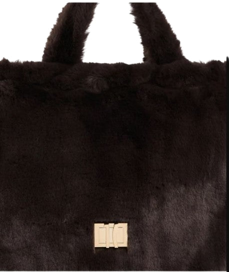 Alviero Martini Borsa amano c/tracolla Chalet chic LM LG929775 Col. 0500 Dark Brown eco pelliccia