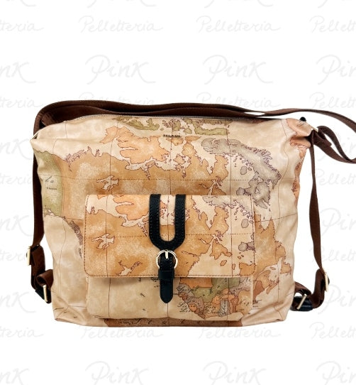 Alviero Martini 1A Classe Borsa a spalla Doppia Portabilità Higland Soft LD35 S578 548 Col Nero