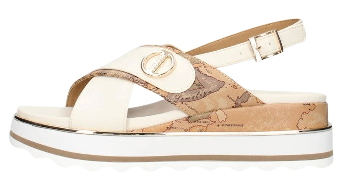 Alviero Martini 1A Classe SandaloN 241 0371 Col. A630 Off White7Geo Beige