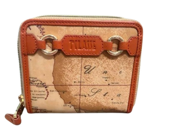 Alviero Martini 1A Classe Portafoglio Donna  Piccolo  Ziparound   L PQ58 S578 Col. 0420  Pumpkin co