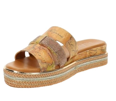 Alviero Martini 1A Classe Sandali Scalzati N 2185 0371 Geo Classic