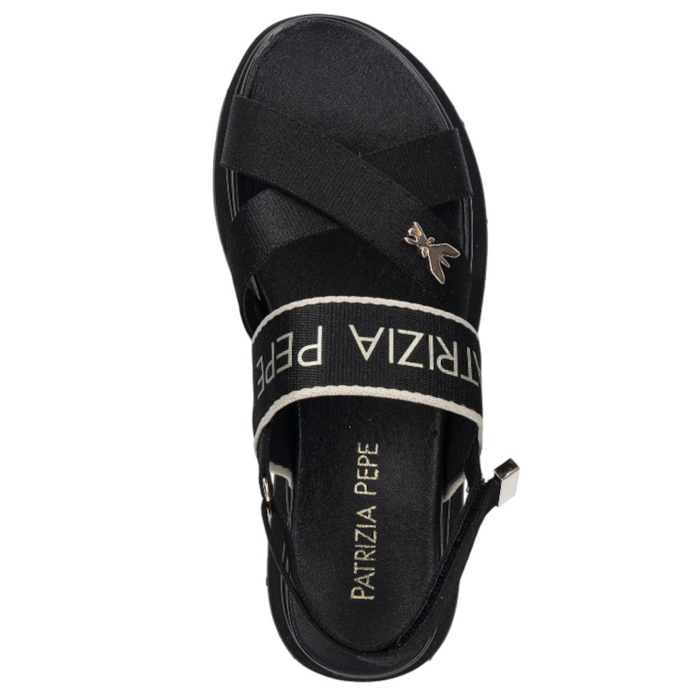 Patrizia Pepe Ciabatta Tessuto PPJ333.31 Colore nero